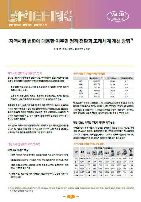 BRIEFING 제215호